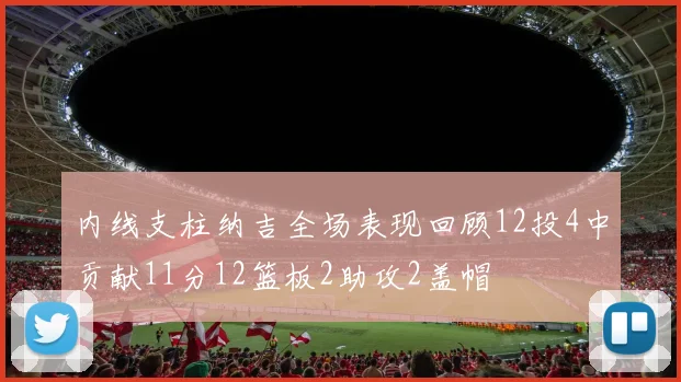 内线支柱纳吉全场表现回顾12投4中贡献11分12篮板2助攻2盖帽